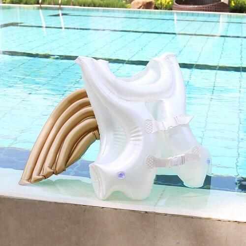 New Angel Wing Vest Adult Children Inflatable Baby Safe Swimming Ocean Beach Swimming Ring Seat Pool Floating Vest High Quality