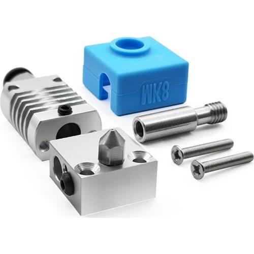 1Set 3D Printer Parts All Metal Hotend Extruder Kit With silicone cover 1.75Filament/0.4 Nozzle For CR10 Ender 3/3S Printer