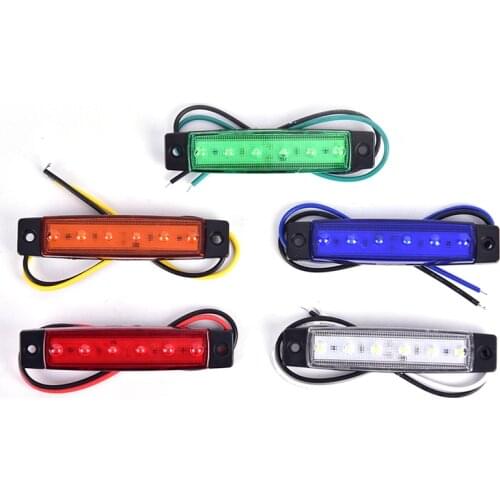 1PC Truck Side Marker Indicator Light Turn Signal Lamp 12V 24V LED Auto Car Bus Lorry Trailer Tail Warning Lamp Brake Lights