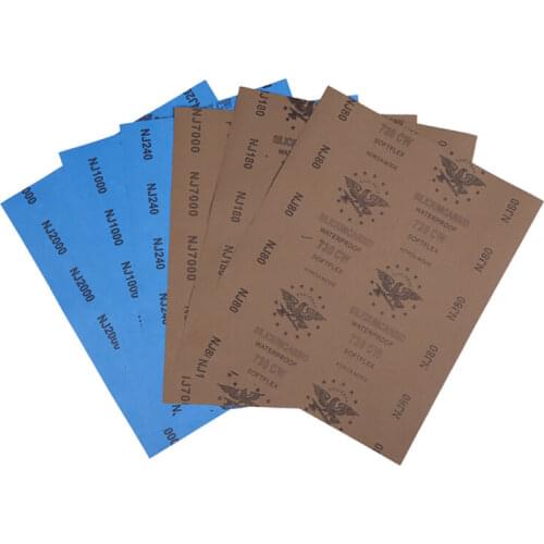 1Pcs Sandpaper Sheets Grit 80-10000 Wet & Dry Sandpaper For for Metal Automotive Polishing Sanding