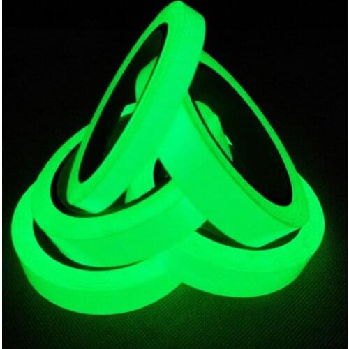 1Pcs Glow in The Dark Tape Safety Self-adhesive Strip Phosphorescent Luminous Reflective Sticker 1cm x 3 m