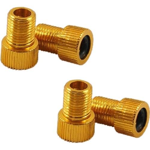 4Pcs Aluminum Alloy Bike Valve Adapter Caps Adaptor Bike Bicycle Fixed Gear Tire Connector