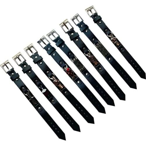 8Kinds Ninja Konaha Akatsuki Sharingan Kunai Shurikens Cosplay Hand Strap Bracelet