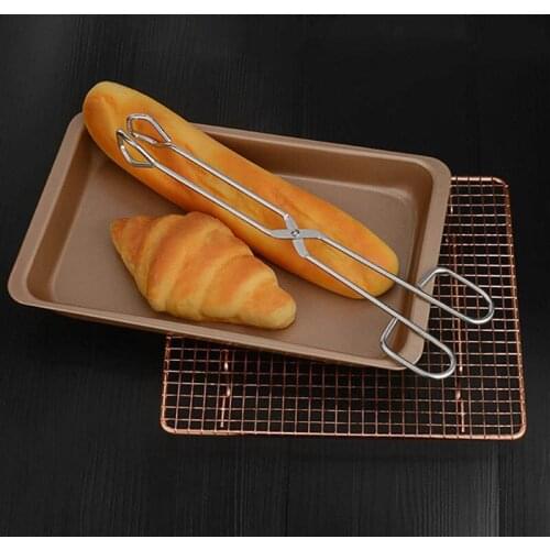 BBQ Accessories Stainless Steel Barbecue Tongs Buffet Clips Pastry Clips Kitchen Baking Gadgets Barbecue Utensils
