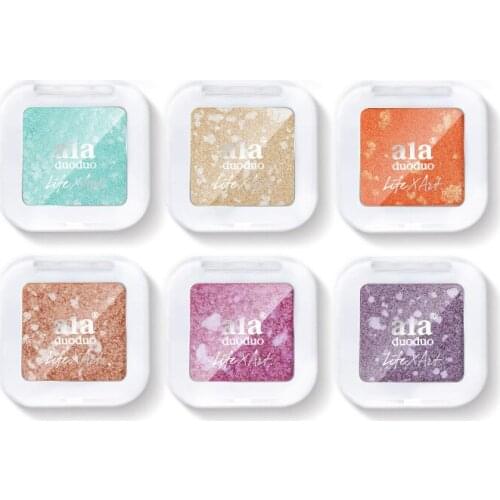 Glitter Eyeshadow Single Eyeshadow Pallete Long Lasting Beauty Cosmetic Shimmer and Shine Toiletries Palette