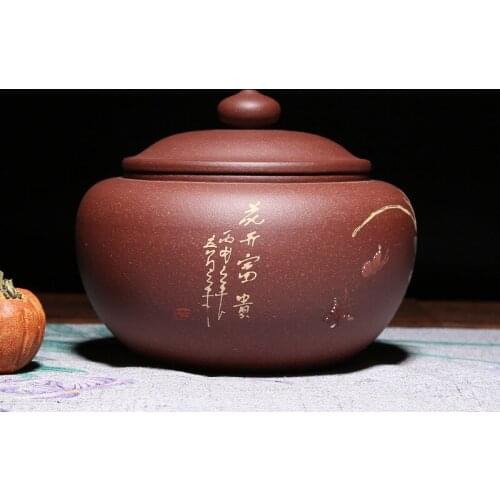 Violet arenaceous caddy gifts advertising custom puer tea cake tea cylinder barrel wholesale manufacturers seven cakes