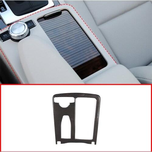 For Mercedes Benz C Class W204 2008-14 Car Interior Console Cup Holder Frame Cover Trim For E Class Coupe C207 W212 2010-12 RHD
