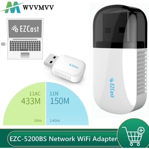EZC-5200BS Lan USB Ethernet Dual Band 5G 2.4G Mini Network WiFi Adapter Wifi Dongle Bluetooth Receiver Network Card