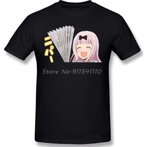 Kaguya Sama Love Is War Miyuki Shinomiya Fujiwara Anime Men 100% Cotton TShirt Graphic Plus Size Tops Chika Oversized Shirt 2020