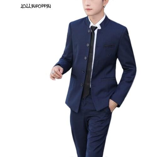 LOLLINPOPPIN Mens Casual Suits