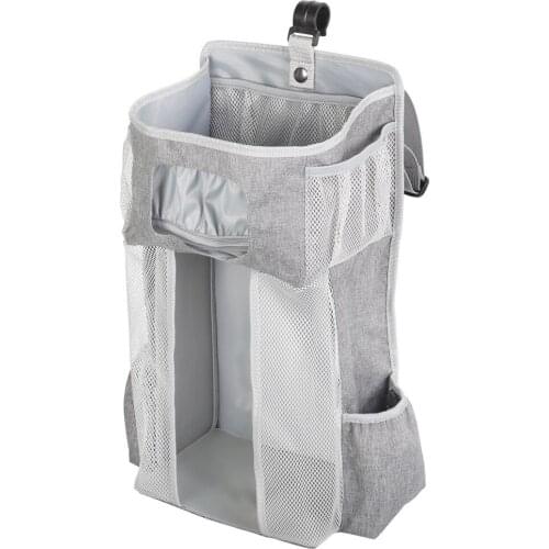 Multi-functional Crib Bed Hanging Bag For Baby bottles toys Storage Bag For Storage In Front Of Bed