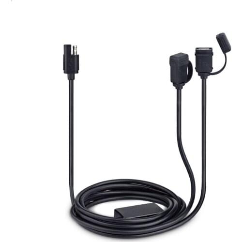 Motorcycle Waterproof 12-24V 2.4A Double Dual USB Charger Port Power Socket Mobile Charger for All Smart Phones