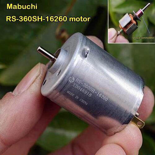 Mabuchi RS-360SH-16260 Motor DC 12V-24V 18V 13800RPM 360 for Precision Office Equipment Injet Lazer Printer Copier Double Shaft