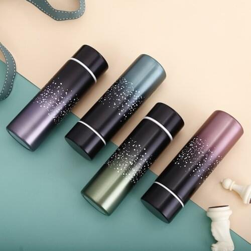 Cartoon Thermo Pocket Cup Portable Stainless Steel Thermos Cup For Coffee Tea Camping Insulated Mini Vacuum Flask Bottle