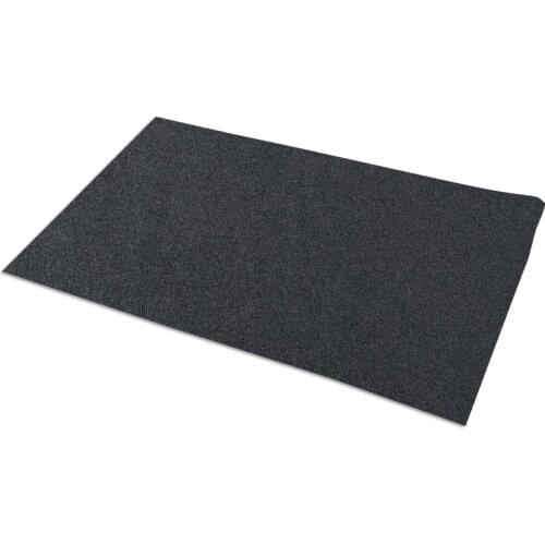 Outdoor Black Gas Grill Barbecue Floor Mat Anti-oil anti-skid Polyester Mat for Camping and BBQ