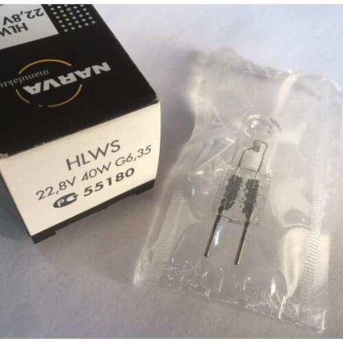 NARVA 55180 HLWS 22.8V 40W G6.35 halogen bulb,operation theater room lighting surgical lights,22.8V40W OR capsule lamp