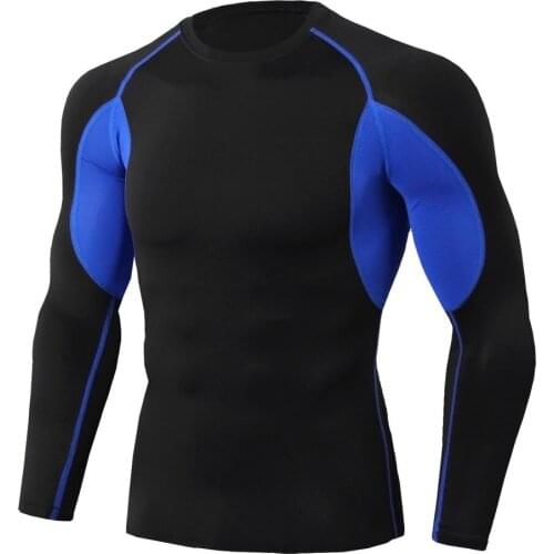 2020 The New Uick Dry Men Brand Long Sleeve Gym Sport Compression Shirt Mens Sportswear Tight Fitness Running T Shirts