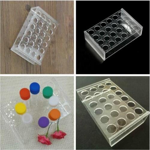 24 Holes Methyl Methacrylate Rack Stand For 15ml Centrifuge Tubes