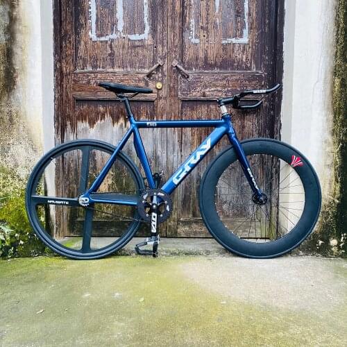 Fixie Bike 700C track Bike Aluminum Alloy Frame 52cm Track Bicycle Magnesium Alloy With V Brake Accessories