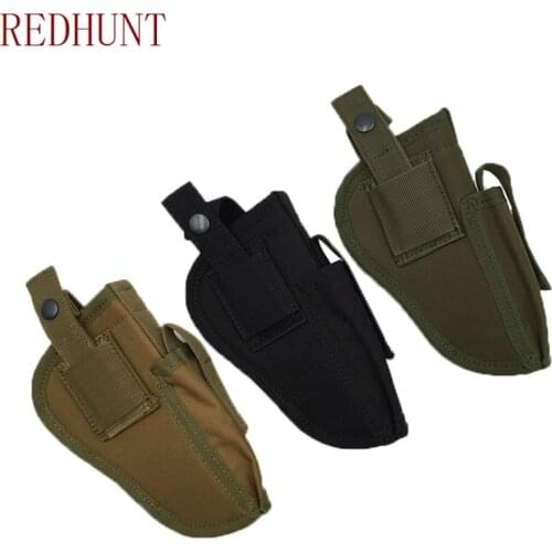 High quality Tactical Gun Holster suitable for Right Left Hand Hunting EDC Pistol Hand Gun Holster Pouch Magazine Slot Holder