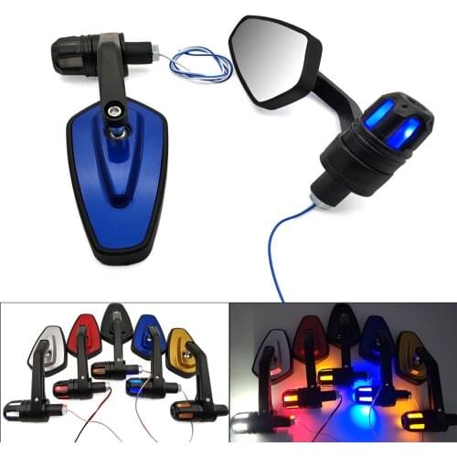 For Yamaha YZ250F YZ450F YZ250X YZ250FX YZ450FX WR450F Motorcycle retrovisor Mirrors accessories With LED Turn signal Light