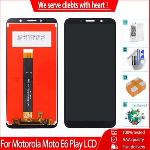 5.5" For Motorola Moto E6 Play LCD Display Touch Screen Digitizer Assembly Replacement For Moto E6 Play LCD XT2029 XT2029-1