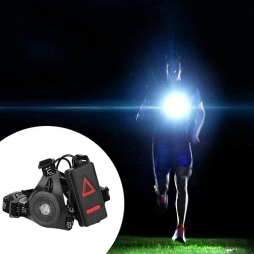 1PC Running Lights Waterproof LED Running Chest Warning Light Walking Torch Safety Night Lamp Flash Cycling Safety Outdoor Tools