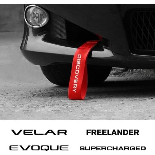 Car Trailer Tow Rope Decor For Land Rover Discovery 3 2 Evoque Freelander Autobiography Velar SVR SUPERCHARGED Auto Accessories