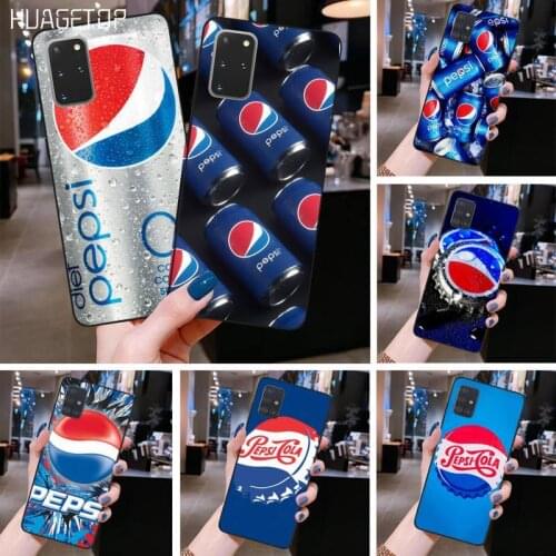 HUAGETOP Sports cola drink Black TPU Soft Phone Case for Samsung S20 plus Ultra S6 S7 edge S8 S9 plus S10 5G lite 2020