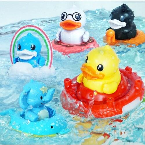 Baby Bath Float Toy Kid Duck Elephant Swim Ring Bathroom Educate Water Child Boys Girls Toddler Bathtub Foam Beach Pool 1 Piece