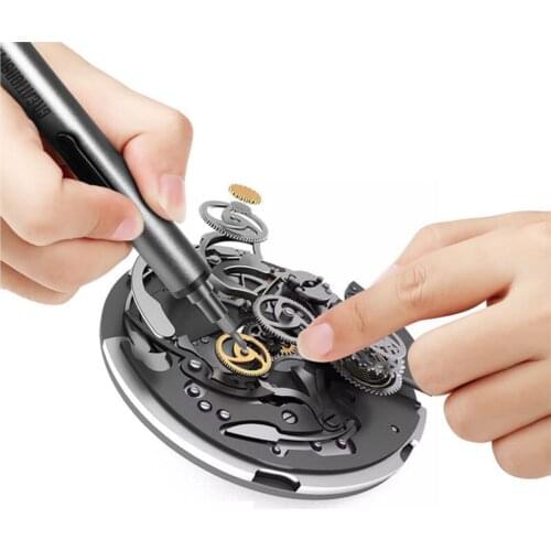 Electric Screwdriver Electrical Precision Screwdriver Kit 2 Gear Torque 400 Screw Rechargeable Magnetic Aluminum Case B