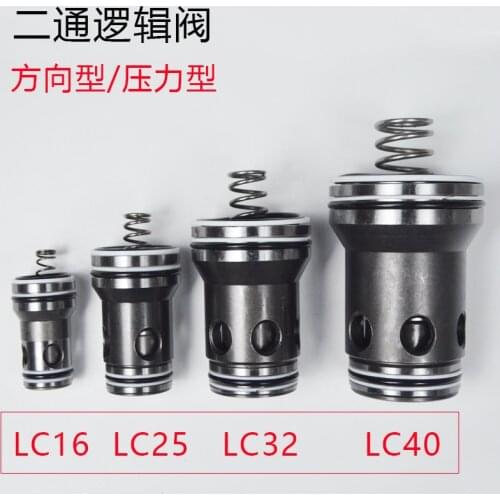 Cartridge Two-way Logic Valve Hydraulic Accessories LCV/LD 16 25 32 40 Diameter Direction Pressure Valve Plug-in