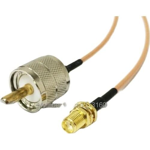 New Modem Coaxial Cable SMA Female Jack To UHF Male Plug Connector RG316 Cable 15CM 6inch Adapter RF Pigtial