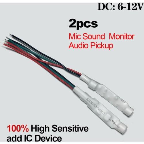 CCTV Mini Microphone for Audio pick up in Wide Range Camera Mic Audio Microphone Security DVR system CCTV Microphone