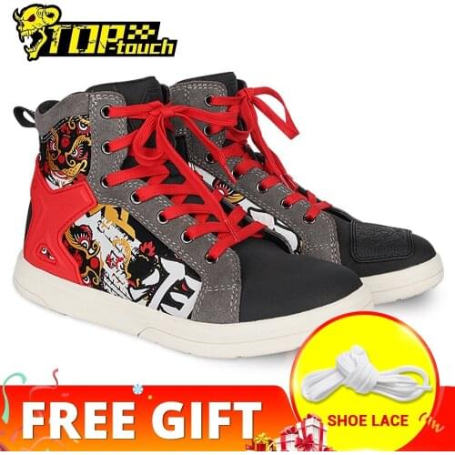 SCOYCO Casual Motocross Botas Moto Motorcycle Boots Anti-fall Breathable Motorcycle Boots Enduro Botas De Motocross 4 Seasons