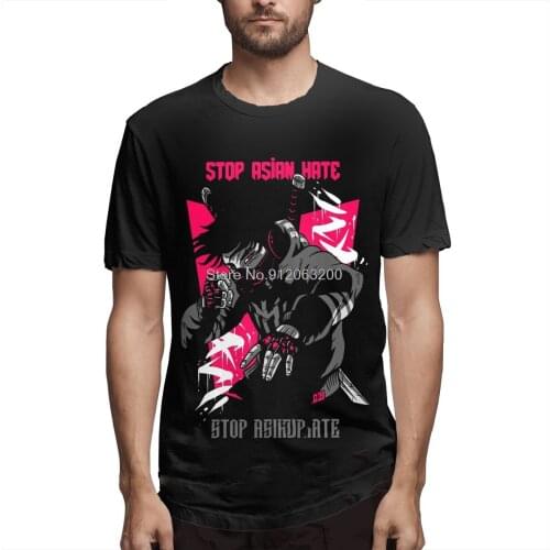 Rengoku Top Quality Men Clothing Stop Asian Hate T-Shirt S Sian Hate Shirt Fashion Short Sleeve Harajuku Streetwear