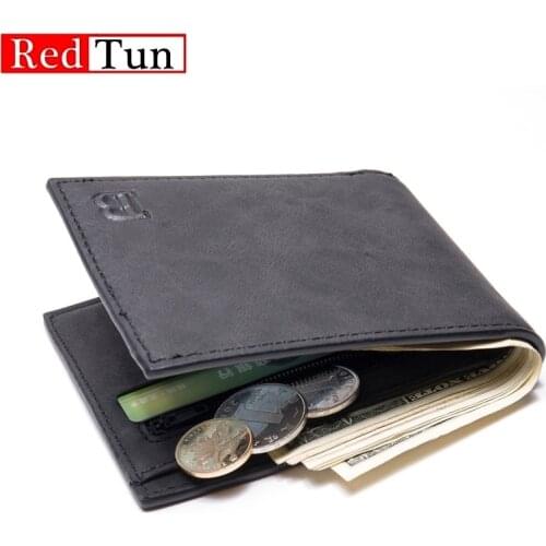 2021 New Slim Men Wallets Small Money Dollar Price Purses Top Men Thin Wallet With Coin Bag Zipper Wallet