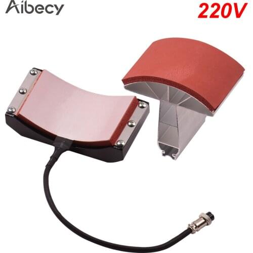 Aibecy 5.5x3 Inch 220V/110V Hat Cap Press Heating Transfer Attachment Silica Gel for Heat Press Machine Hat Heating Machine