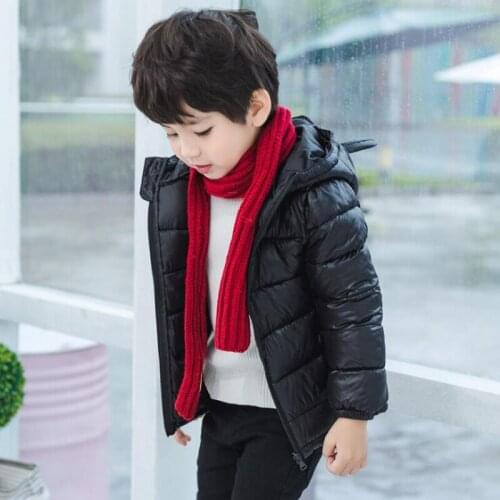 New Children Boys Outerwear Girls Winter Down Jackets Cartoon Style Bear Ears Hooded Cotton Coats Kids Clothing Criancas Jaqueta