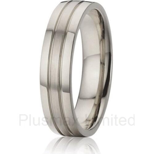 New arrival China factory soul mate male anti allergic titanium jewelry promise wedding band rings for men