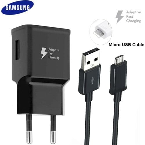 Samsung Galaxy S6 S7 Edge Fast Charger Original 9V1.67A Travel Adapter 1.2m Micro USB Cable Quick S 6 C5 J1 J2 J3 J5 Note2