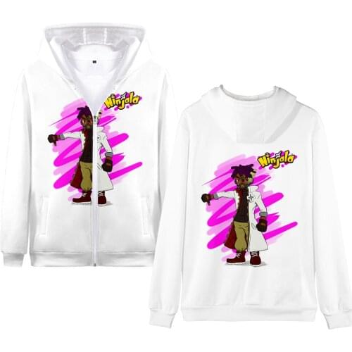 Popular Hip hop Children Game Ninjala Hoodies Harajuku Autumn Winter Kids Zipper Hooded Jackets Boy/girl Kpop Sweatshirts