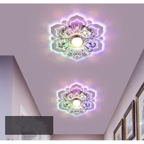 5W Modern Crystal LED Ceiling Light For Hallway Ceiling Lamp For Home Decoration Balcony Lamp Porch Light Corridor Light Fixture