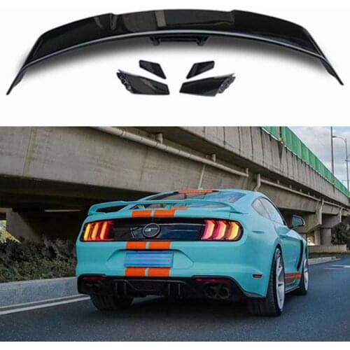 GT style High quality carbon fiber rear wing torso lip spoiler for Ford Mustang 2015 2016 2017