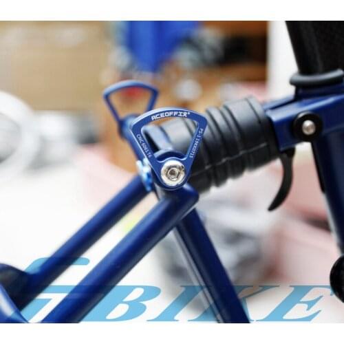 Aceoffix Ultralight Bicycle Stop For Brompton Folding Bike Accessories Piece Rack Pedal Easywheel Parts