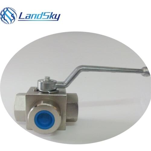 High pressure hydraulic G1/4 threaded 3 way ball valve industrial valve suppliers three way ball valve manufacturer port G1/4