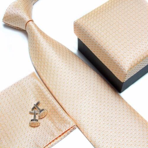 2019 mens tie fashion mens accessories cheap ties for men tie and handkerchief set cufflinks gift box