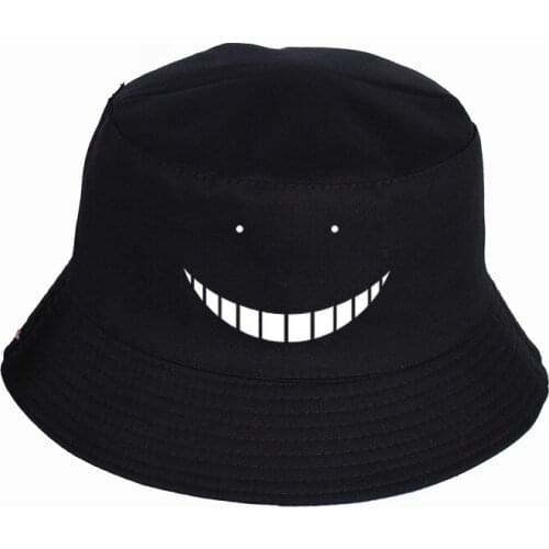 2021 Anime Assassination smile fisherman hat men women street wild visor summer outdoor basin cap panama Bucket hat beanies boy