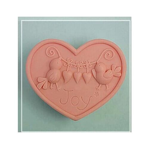Heart modelling 3D soap mold Cake decoration mold Cake mold manual Handmade soap mold candle free shipping