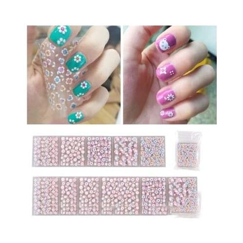 3D nail stickers beautiful flower, butterfly, spring design nail art, 30 sheets Mix random Flower Decoration Decals
